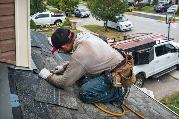 Professional Gutter Repair And Installation technician working in Montour, IA